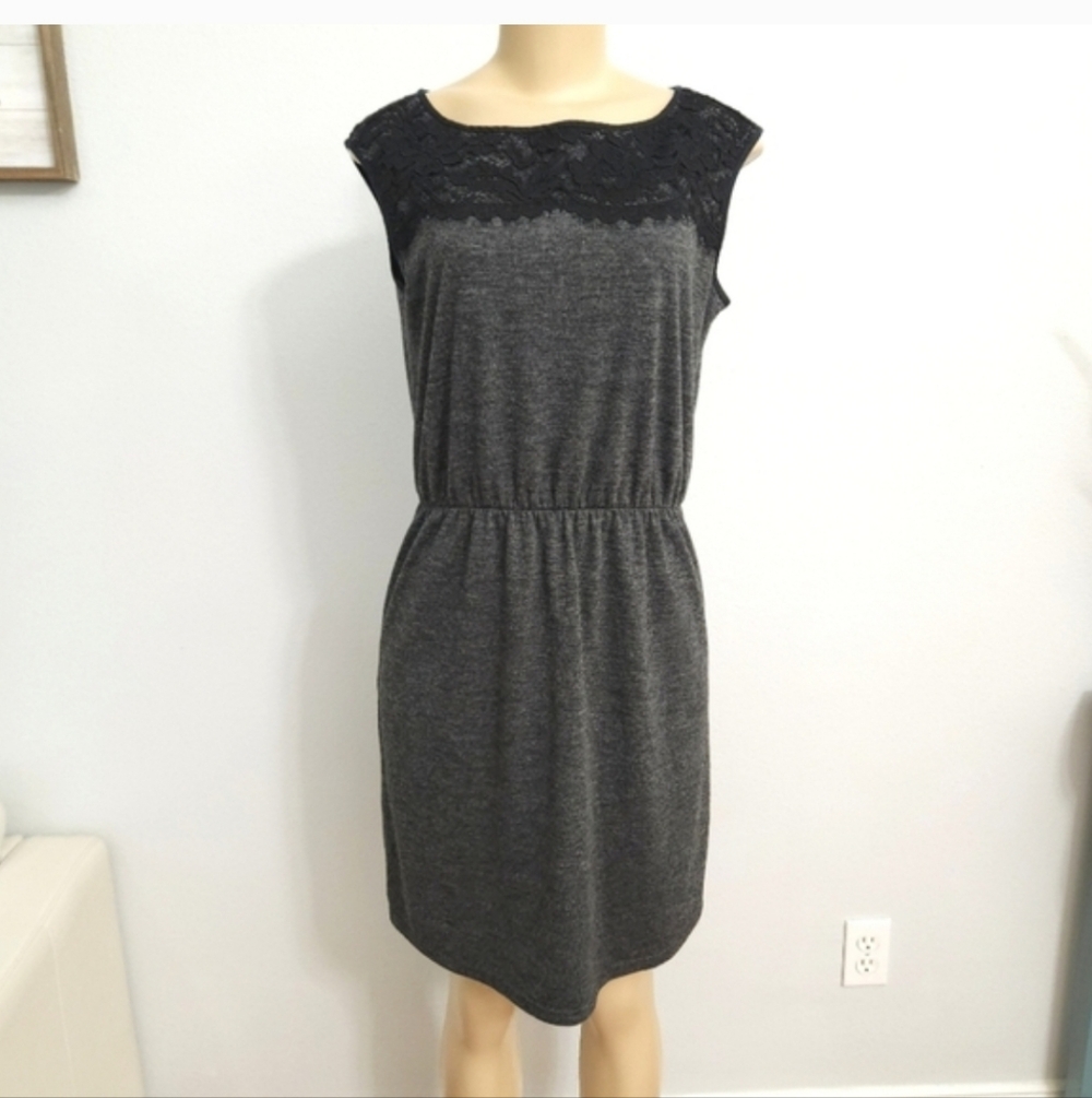 Elegant Black and Gray Women's Dress
